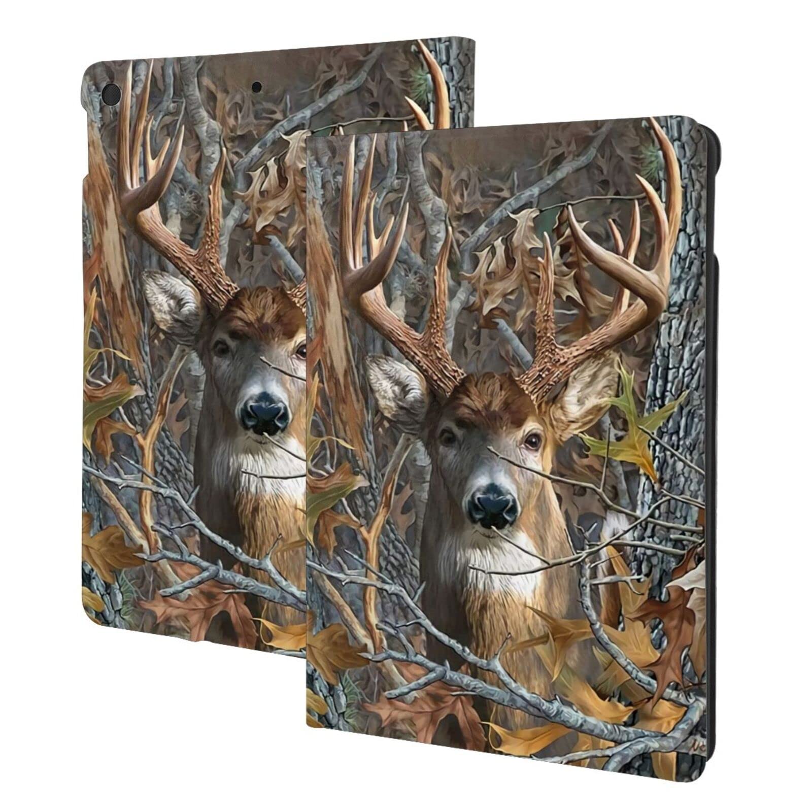Amazon.com: Camo Buck Deer Case iPad 10.2 Case, Premium Leather